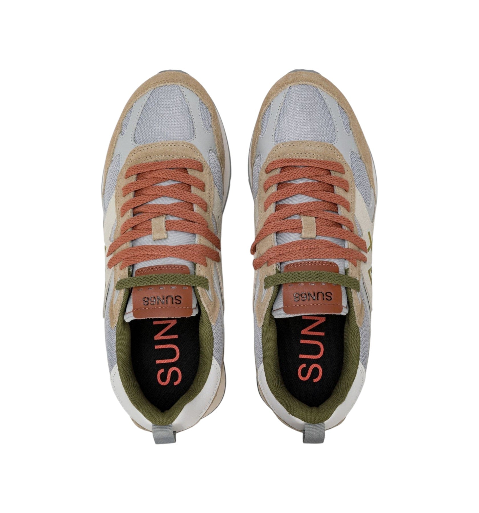 Sneakers Sun68 uomo BZ36118 16 Jaki Outdoor Suede Beige<BR/>
