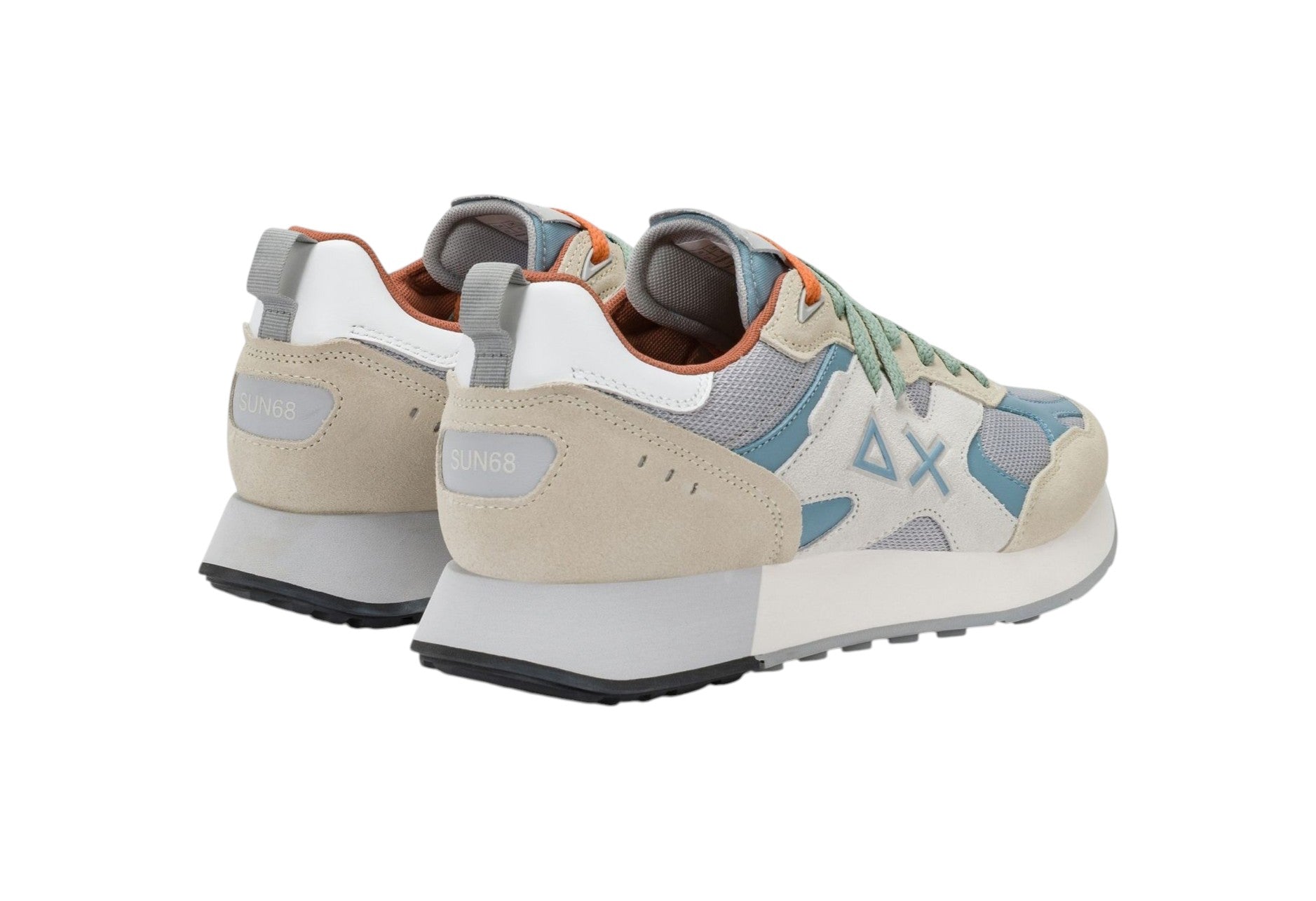 Sneakers Sun68 uomo BZ36118 31 Jaki Outdoor Suede Bianco Panna<BR/>