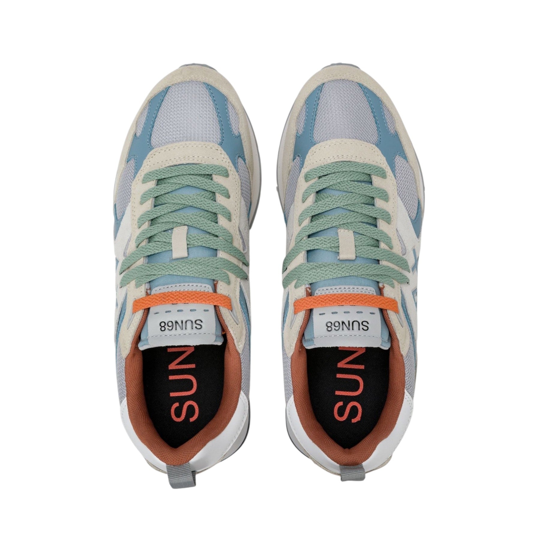 Sneakers Sun68 uomo BZ36118 31 Jaki Outdoor Suede Bianco Panna<BR/>
