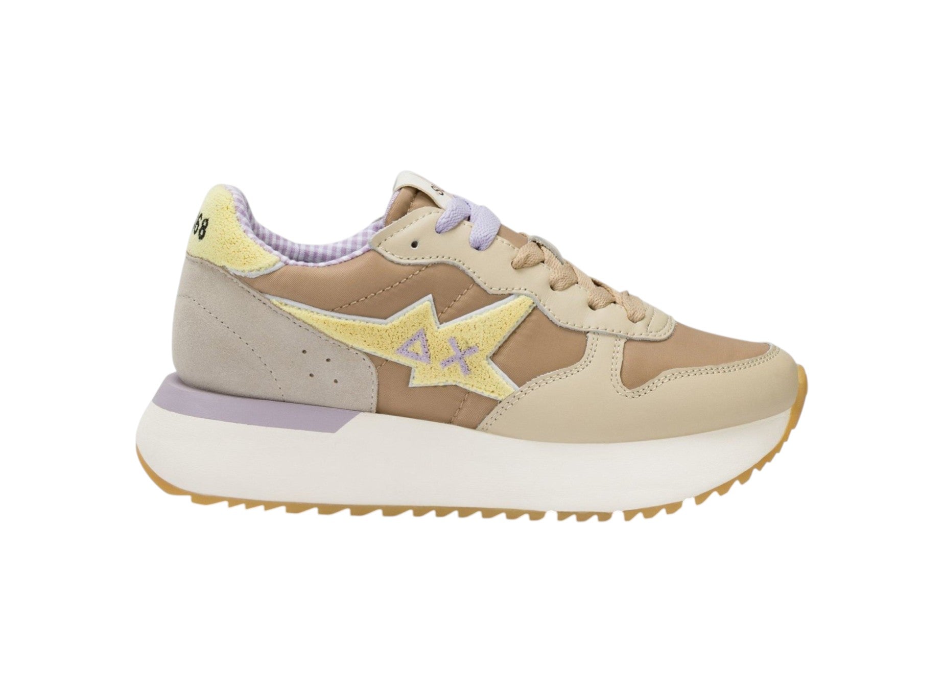 Sneakers Sun68 donna BZ36222 16 Big Stargirl Sponge Beige<BR/>