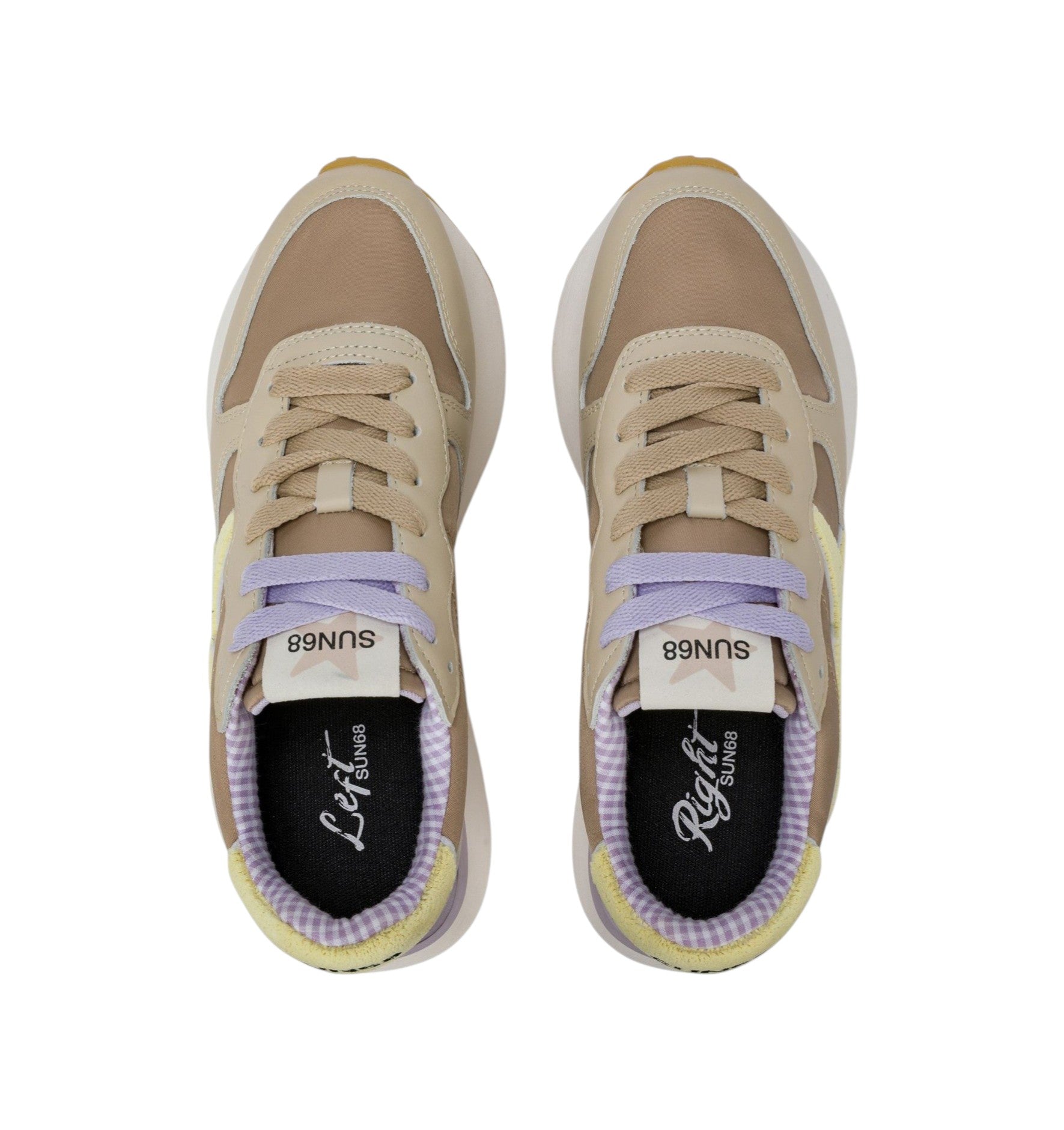 Sneakers Sun68 donna BZ36222 16 Big Stargirl Sponge Beige<BR/>