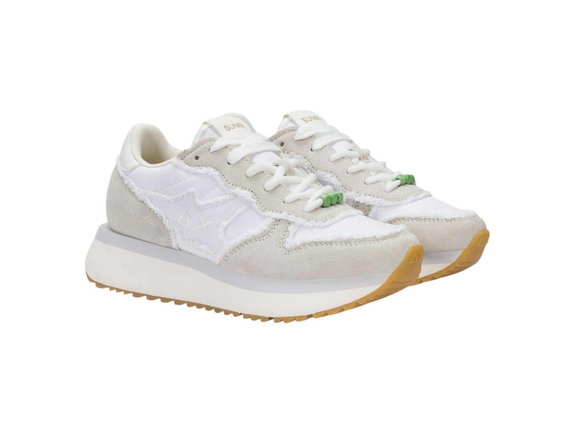 Sneakers Sun68 donna BZ36223 01 Big Stargirl Canvas Bianco<BR/>