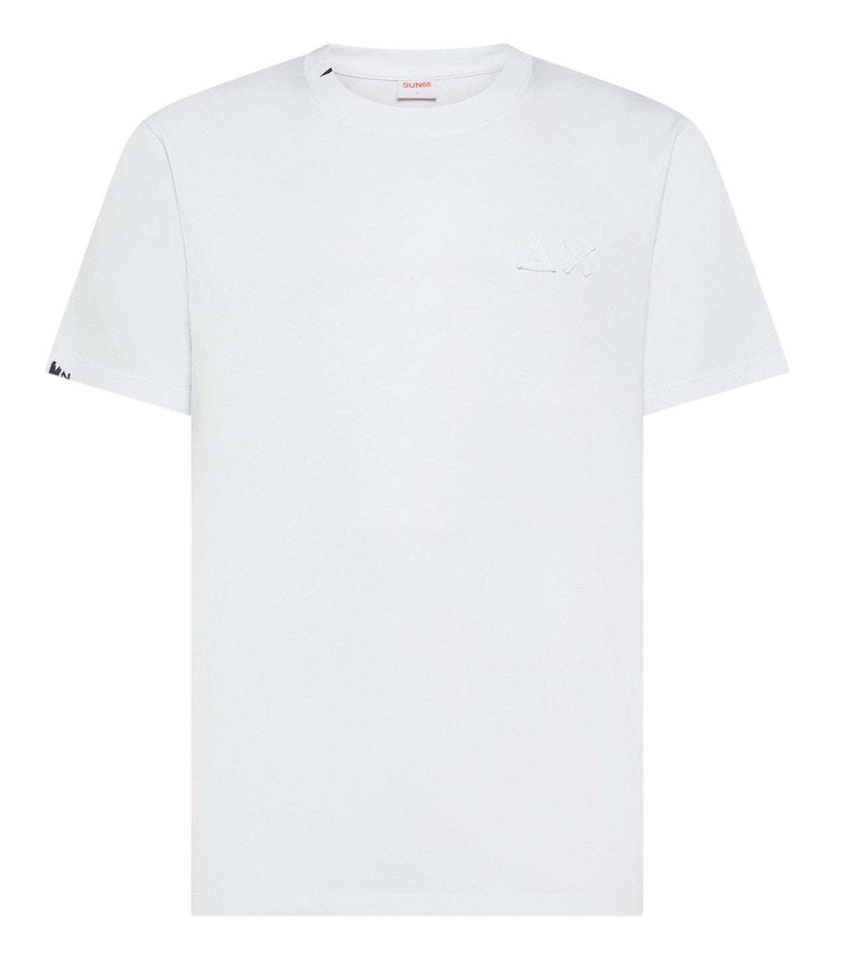 T-shirt Sun68 uomo T3611301 Basic Cotton Jersey Vintage Bianco<BR/>