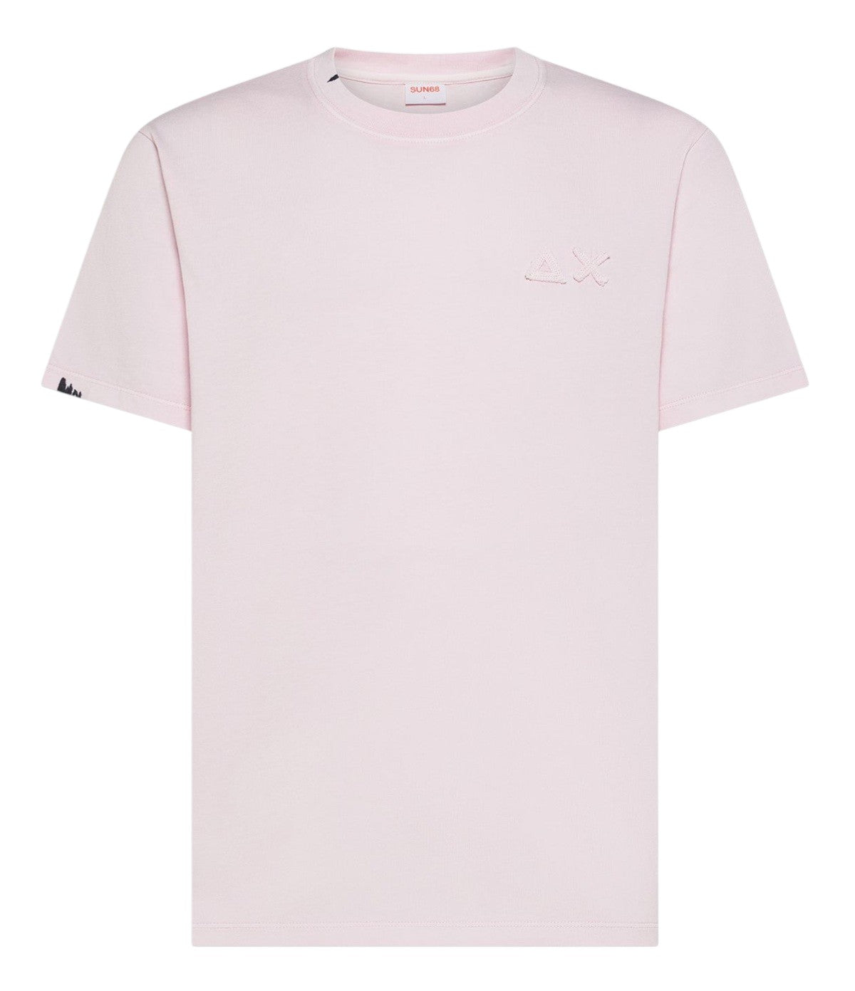 T-shirt Sun68 uomo T3611304 Basic Cotton Jersey Vintage Rosa<BR/>