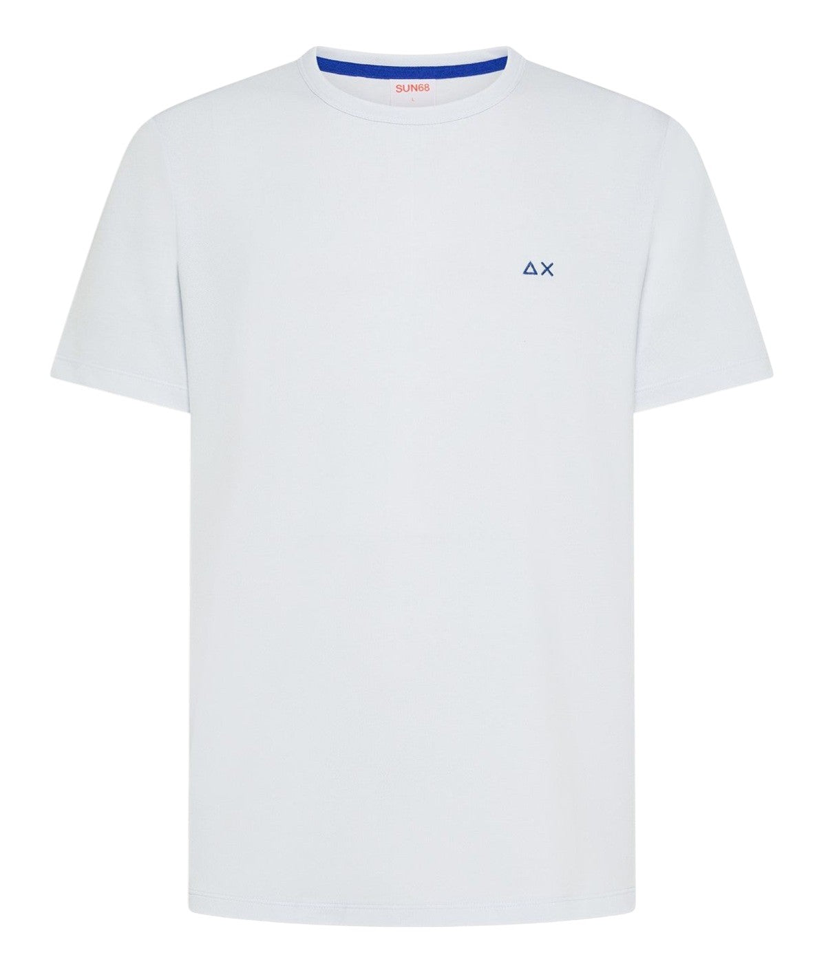 T-shirt Sun68 uomo T3611801 Piquet Solid Color Bianco<BR/>