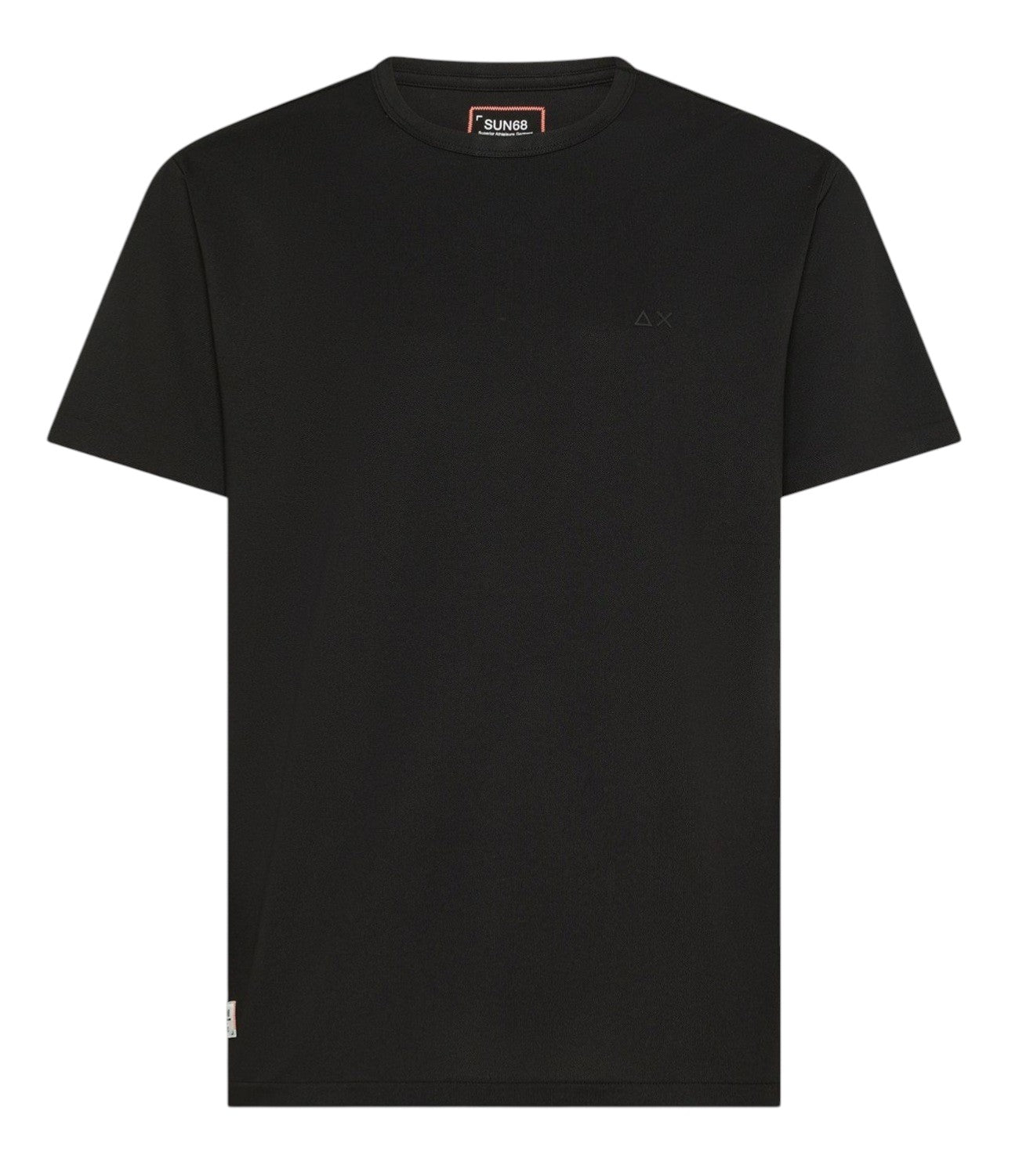 T-shirt Sun68 uomo T3613511 Piqué Stretch Tech Nero<BR/>
