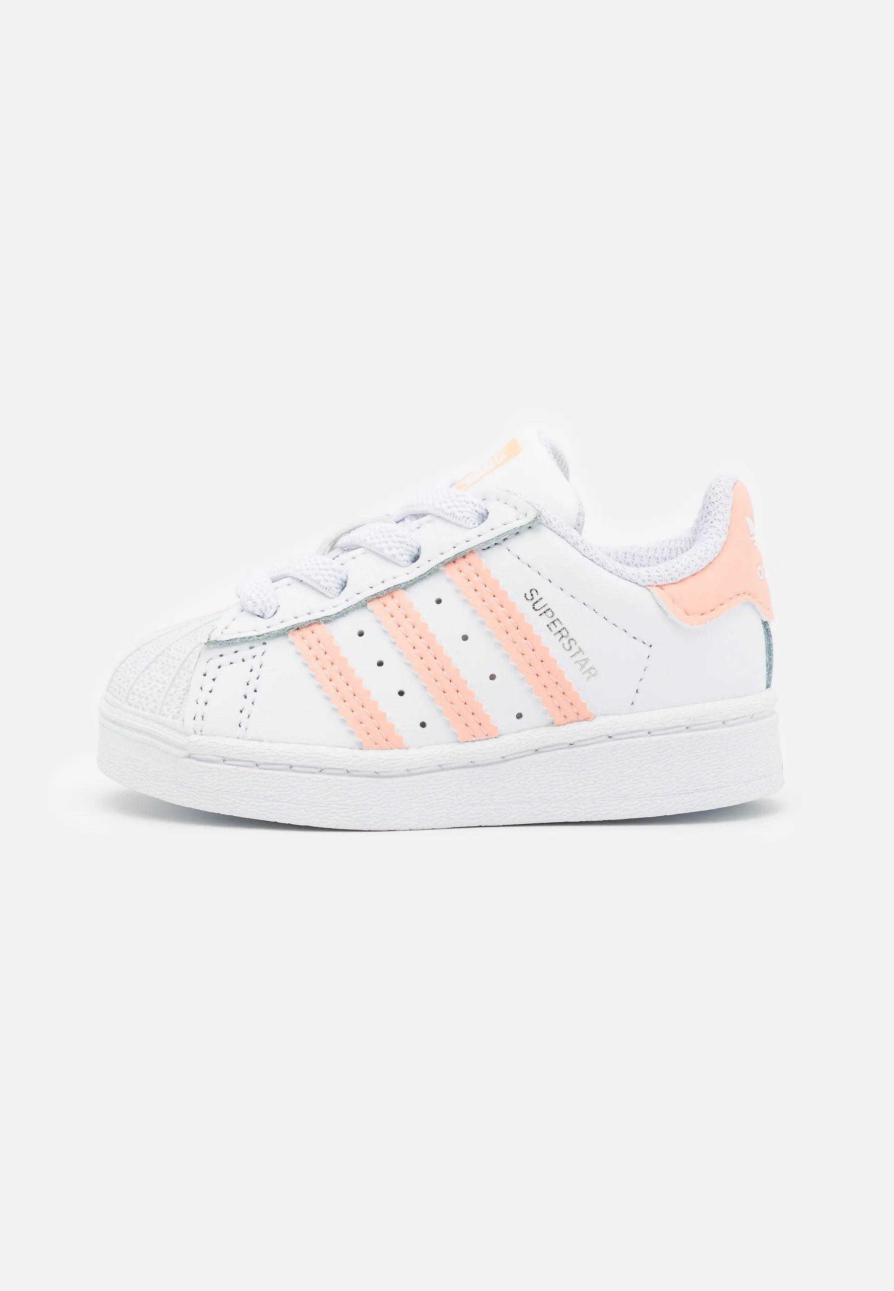 Sneakers "American Superstar" bianco e rosa da bambina 