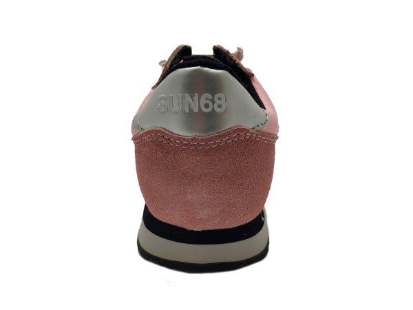 Sneaker Bambina "Ally Solid" con Tallone Laminato Argento 