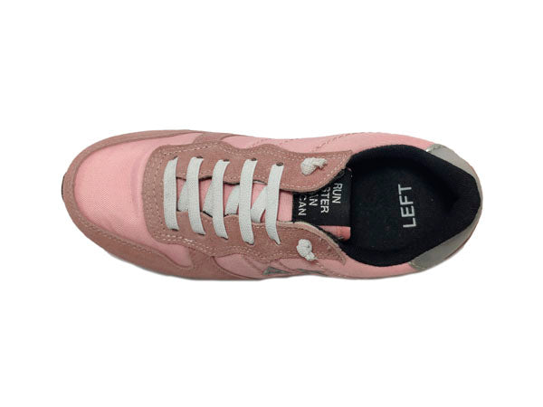 Sneaker Bambina "Ally Solid" con Tallone Laminato Argento 