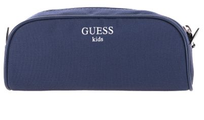 Astuccio Guess Blu con Logo Triangolo Frontale 