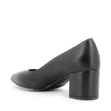 Décolleté Donna Nera a Punta con Tacco Largo 4,5 cm 