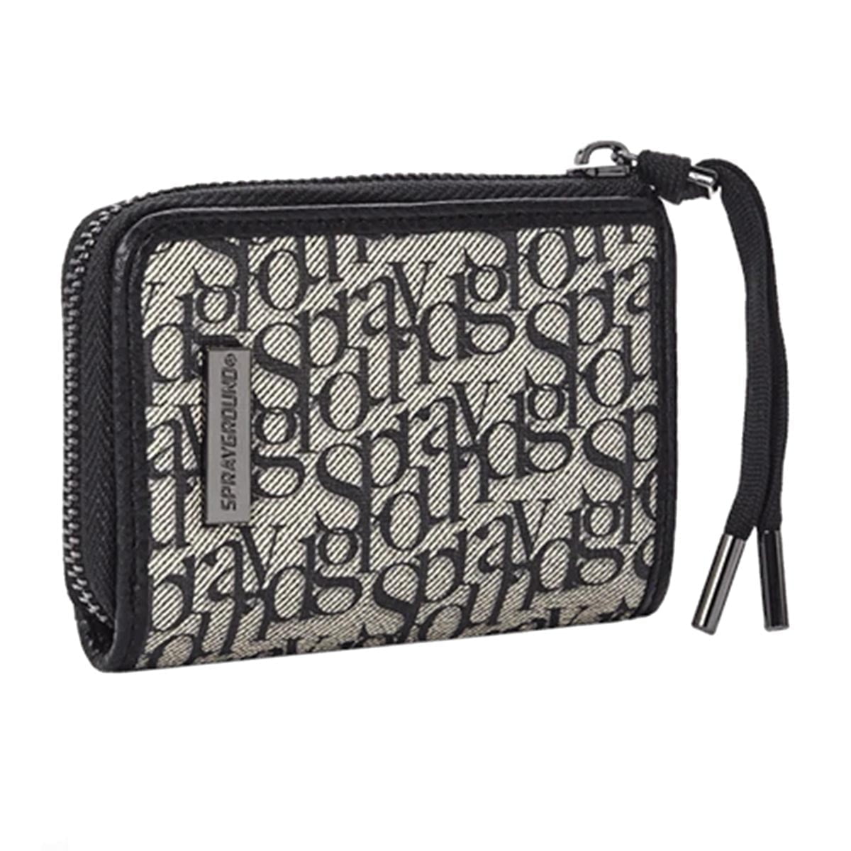 Portafoglio "All Day Dlx" Sprayground Grigio con Monogram e Zip 