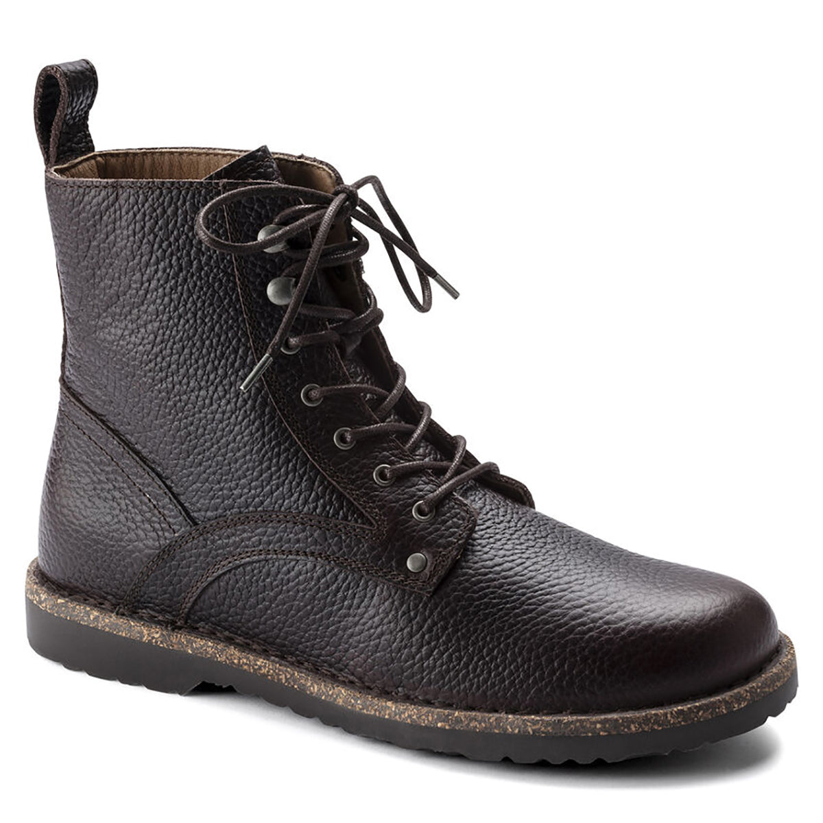Stivaletti "Bryson" marroni in Pelle Martellata - Narrow Fit 