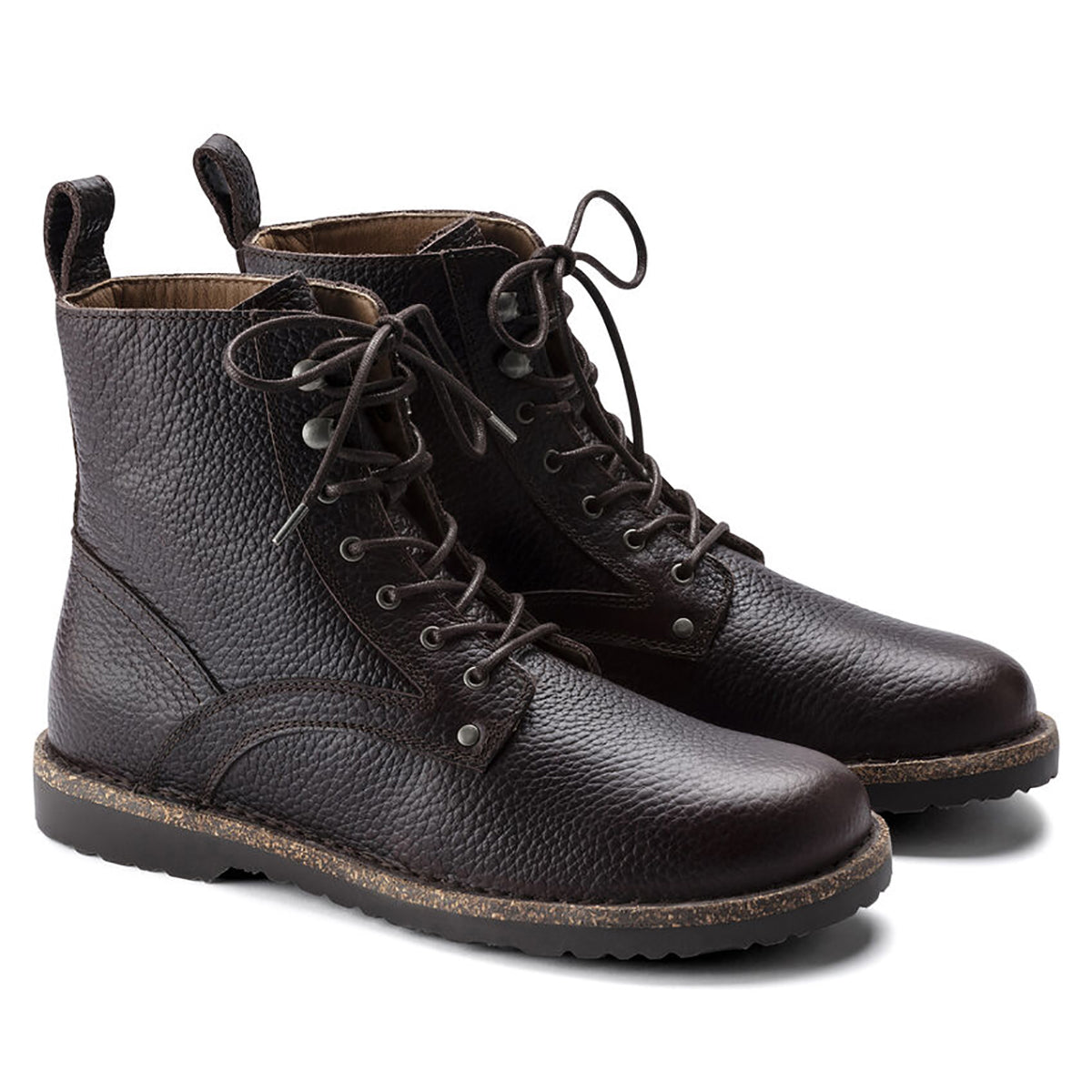 Stivaletti "Bryson" marroni in Pelle Martellata - Narrow Fit 
