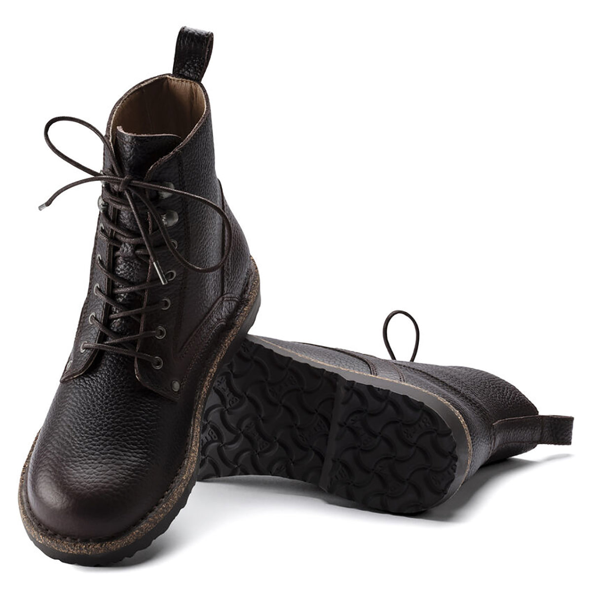 Stivaletti "Bryson" marroni in Pelle Martellata - Narrow Fit 