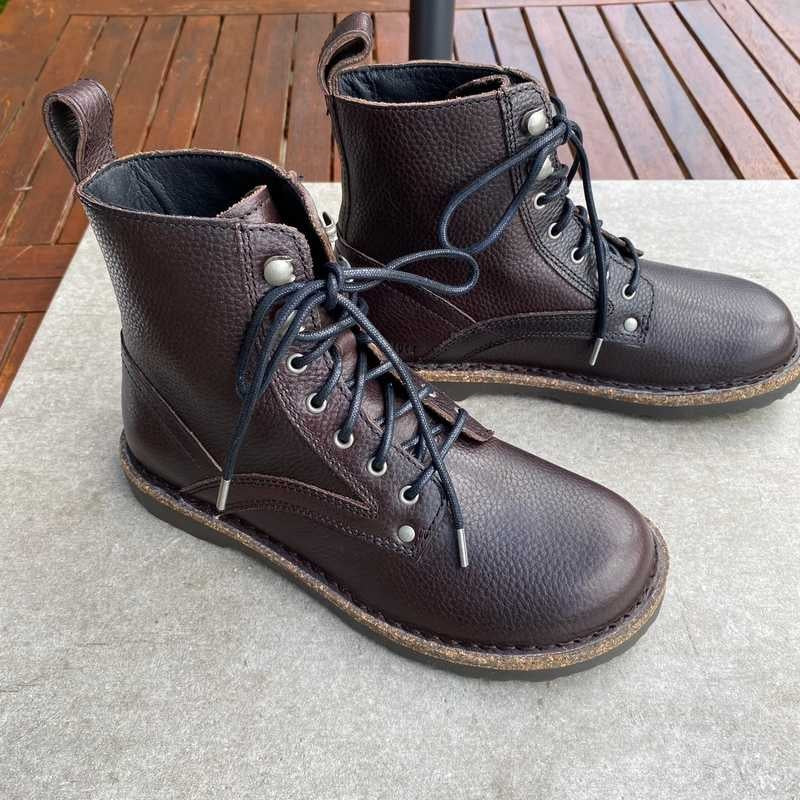 Stivaletti "Bryson" marroni in Pelle Martellata - Narrow Fit 