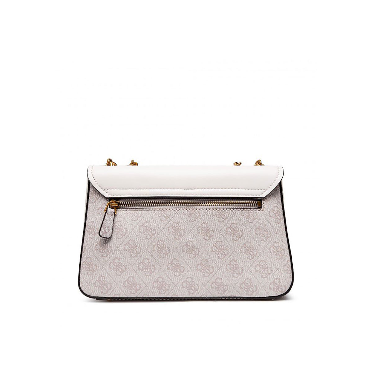 Borsa a tracolla "Katey" bianca con logo 4G e tracolla scorrevole 