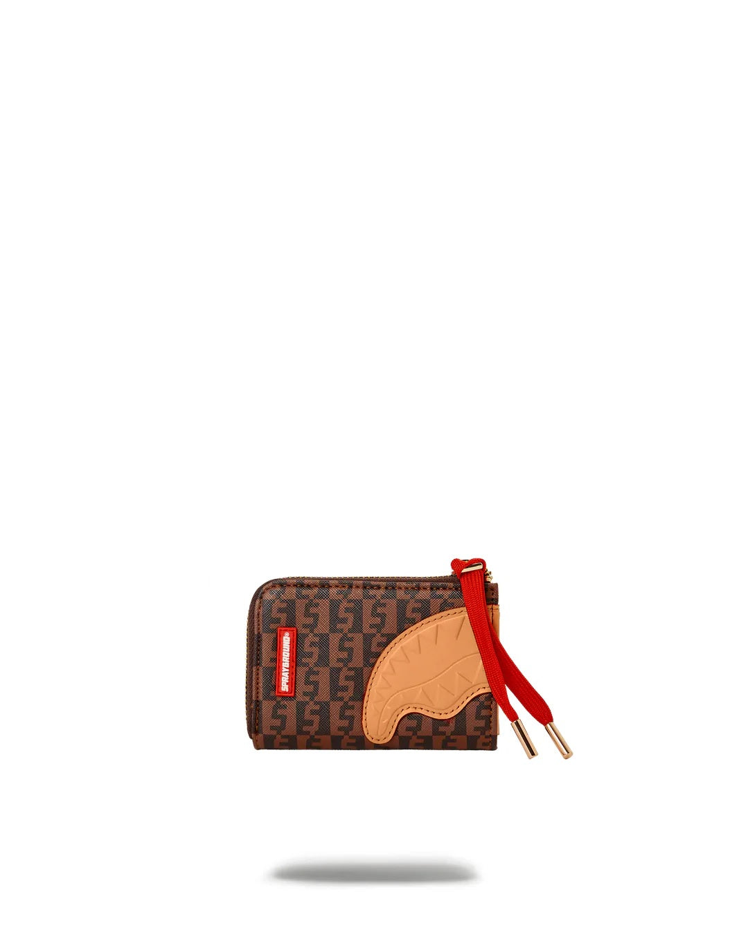 Portafoglio "Split Money Henney Wallet" Marrone con Dettaglio Shark 