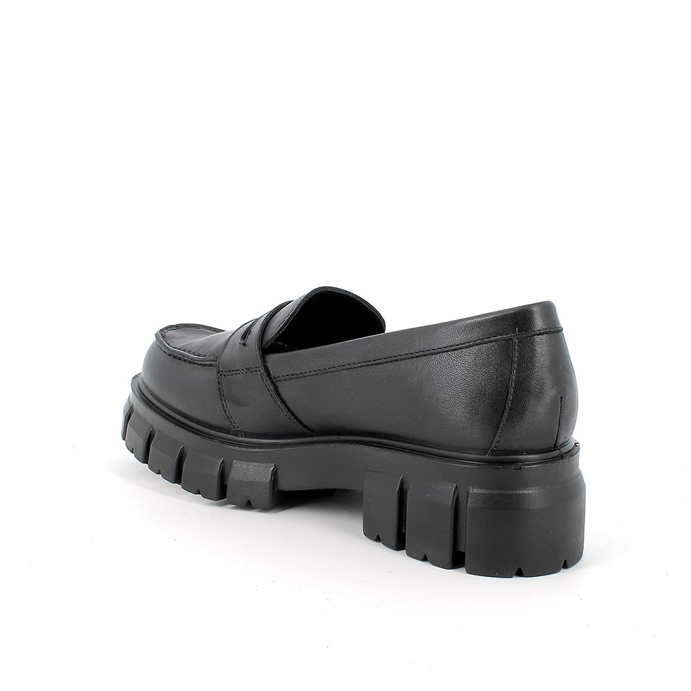 Mocassini Donna IGI&CO in Pelle Nera con Tacco 5 cm 