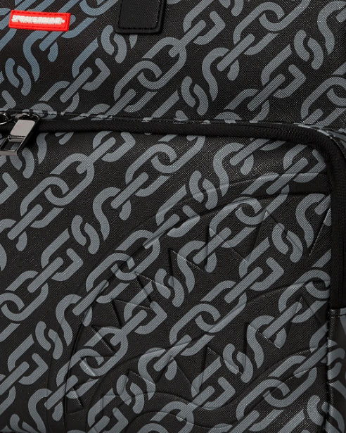 Borsa "SG Chains Travel Bag" Nero con Stampa Chain All-Over 