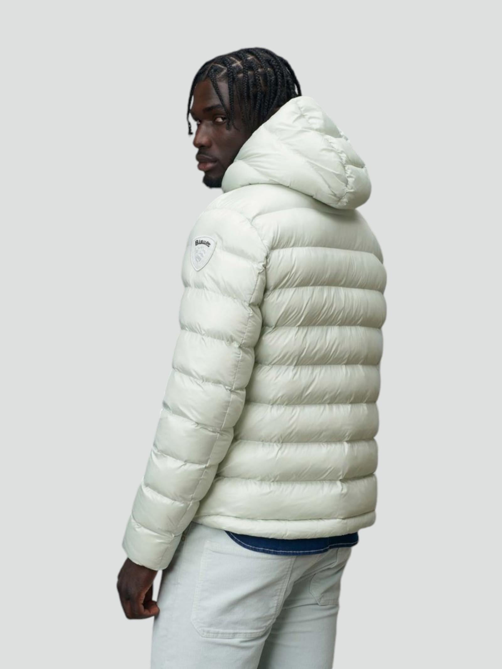 Piumino "Adams" Calce con Interno Beige in Nylon Eco Idrorepellente 