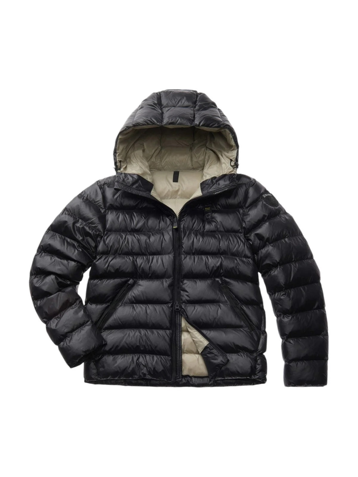 Piumino in Nylon Eco "Adams" nero con Imbottitura Sorona® Aura 