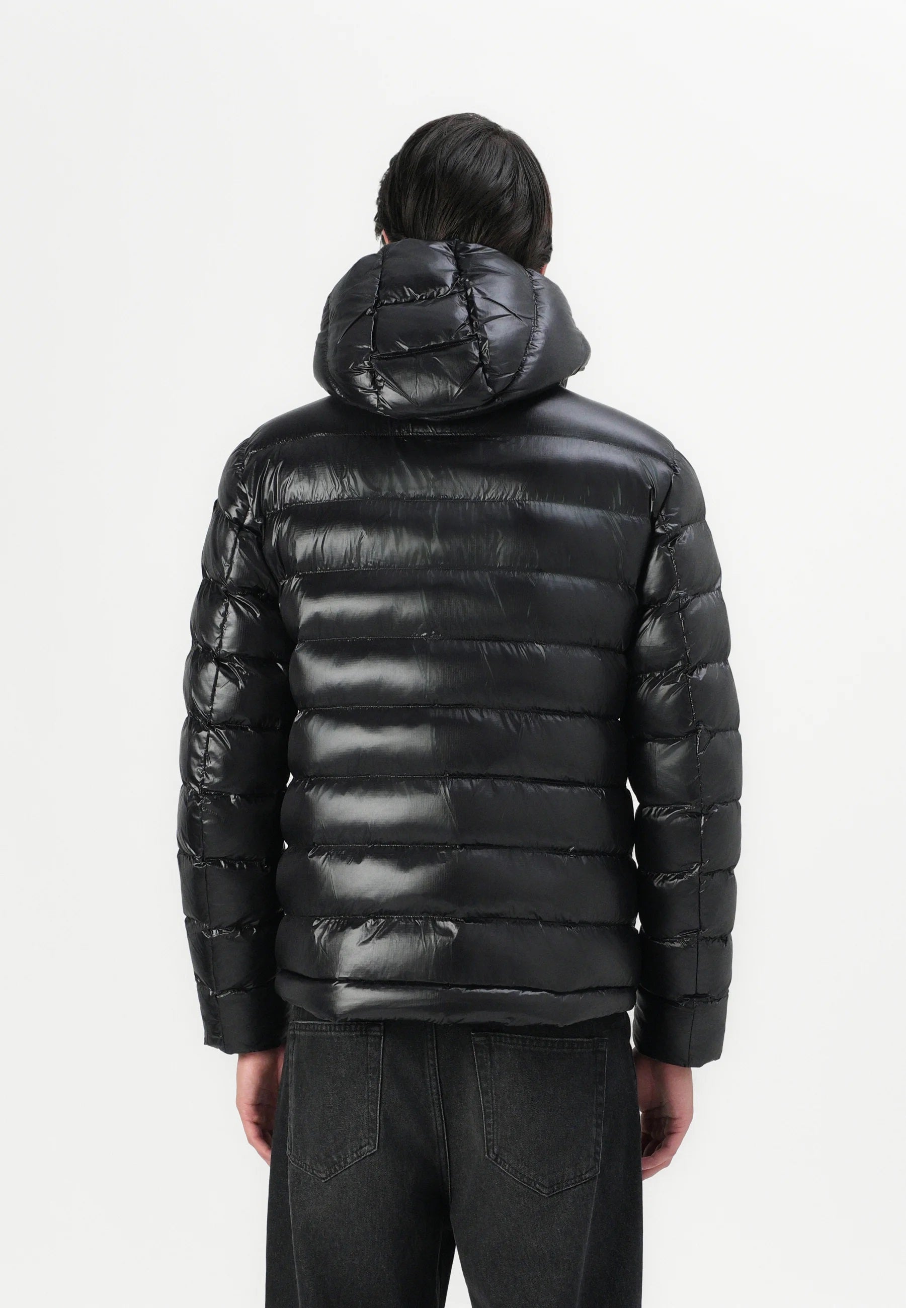 Piumino in Nylon Eco "Adams" nero con Imbottitura Sorona® Aura 