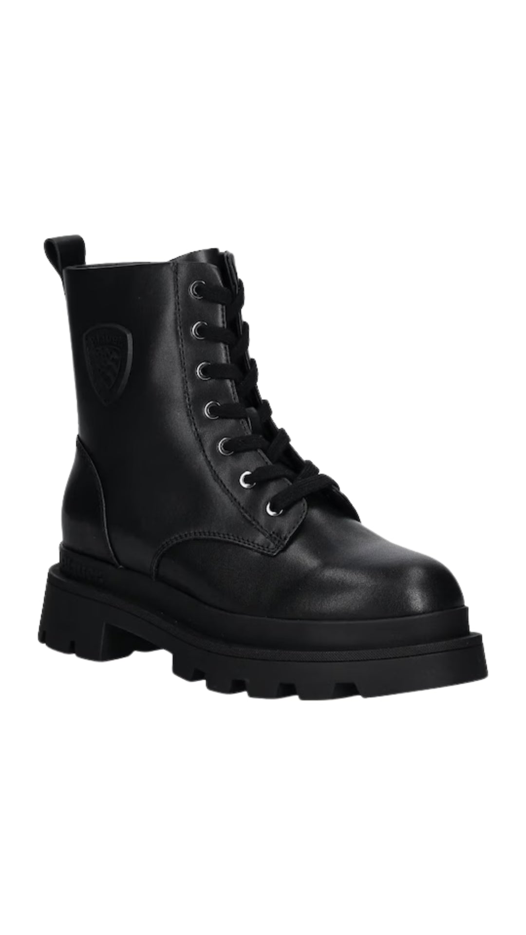 Stivali Donna "Kimmel" Neri in Pelle Stile Biker 