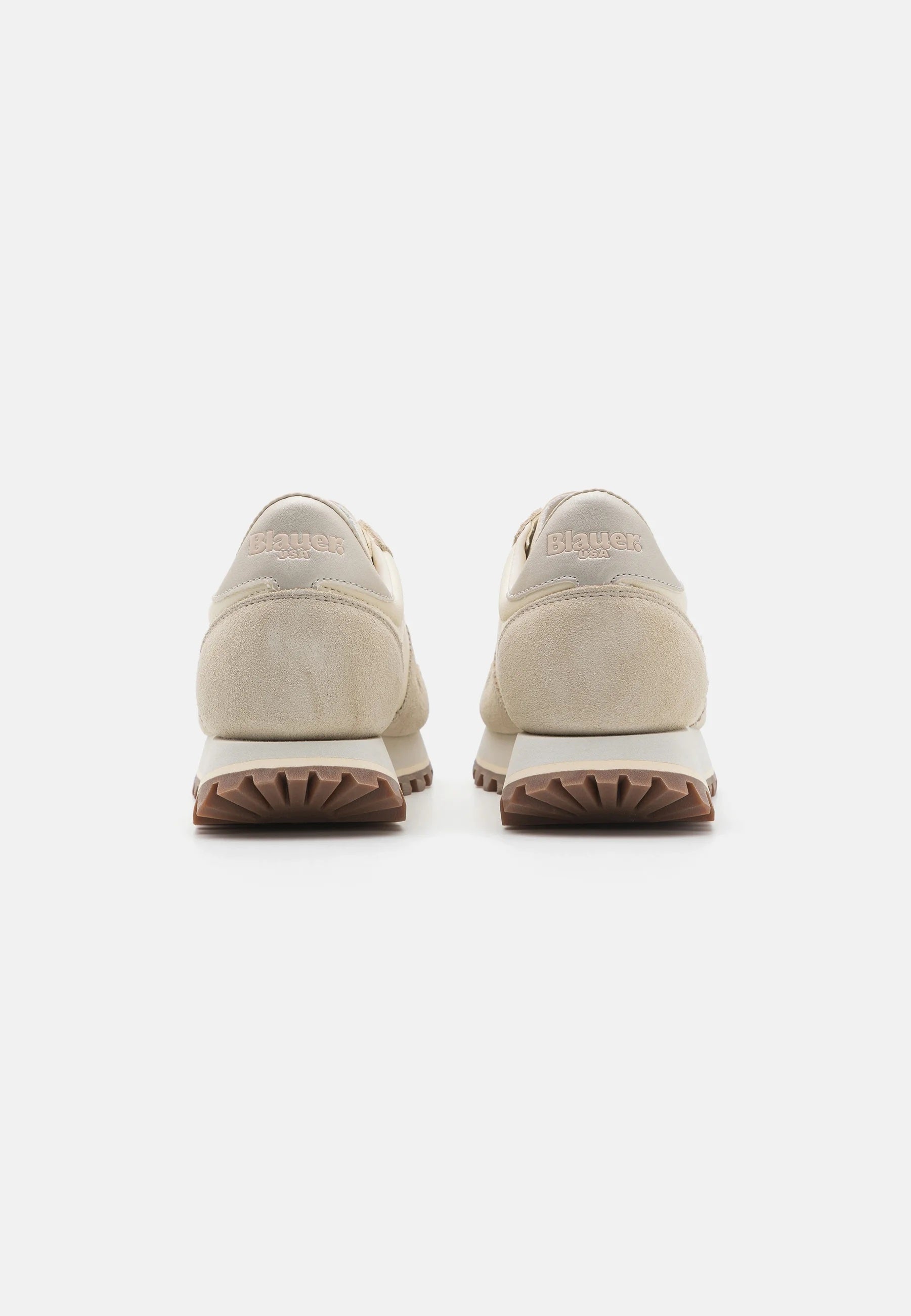 Sneakers Donna "Millen" Cream con Borchie e Dettagli a Contrasto 