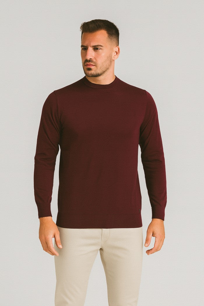 Maglia Bordeaux in Misto Viscosa Silk Touch 