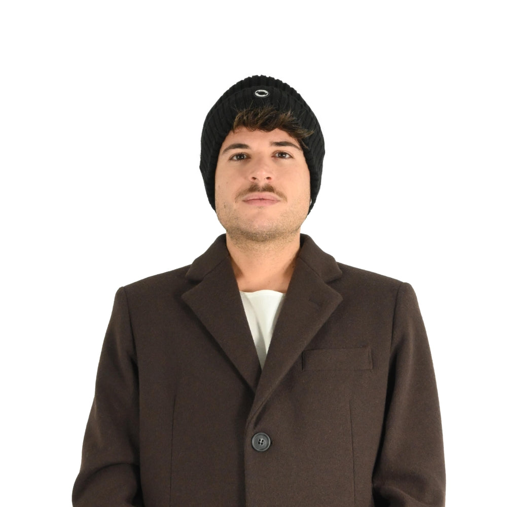 Cappello nero in Maglia con logo Markup 