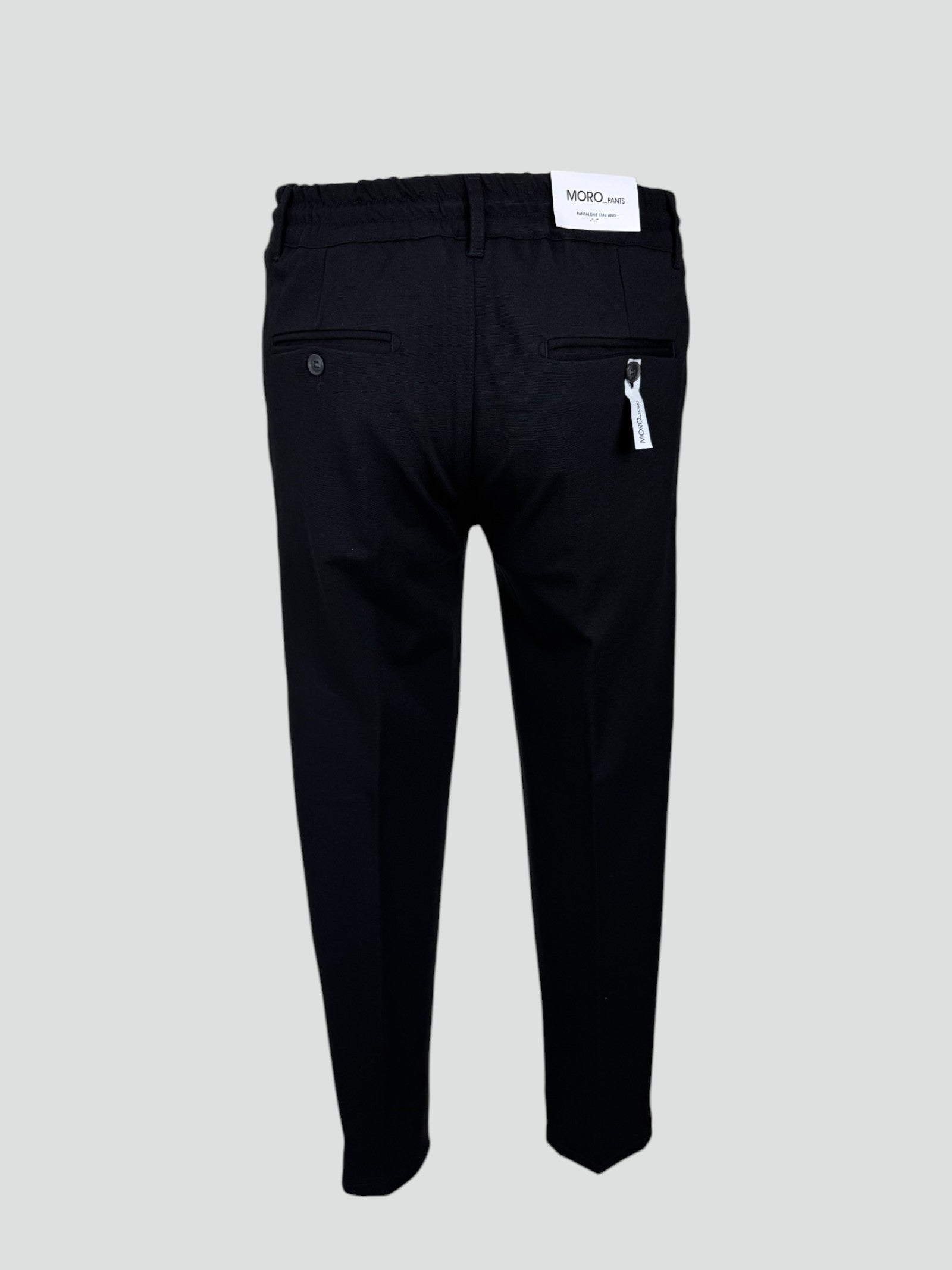 Pantalaccio Uomo Moro Nero con Coulisse e Tasche America 