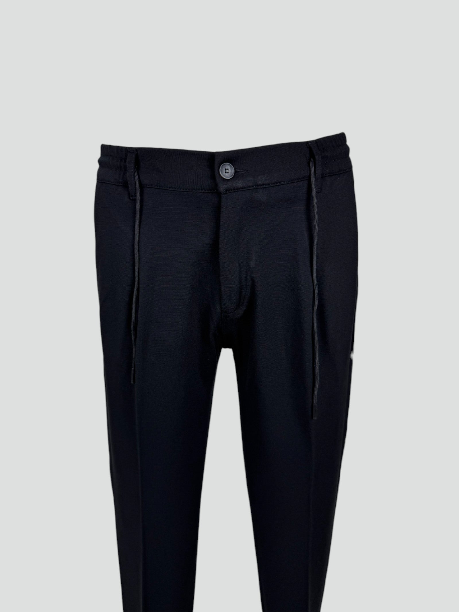 Pantalaccio Uomo Moro Nero con Coulisse e Tasche America 