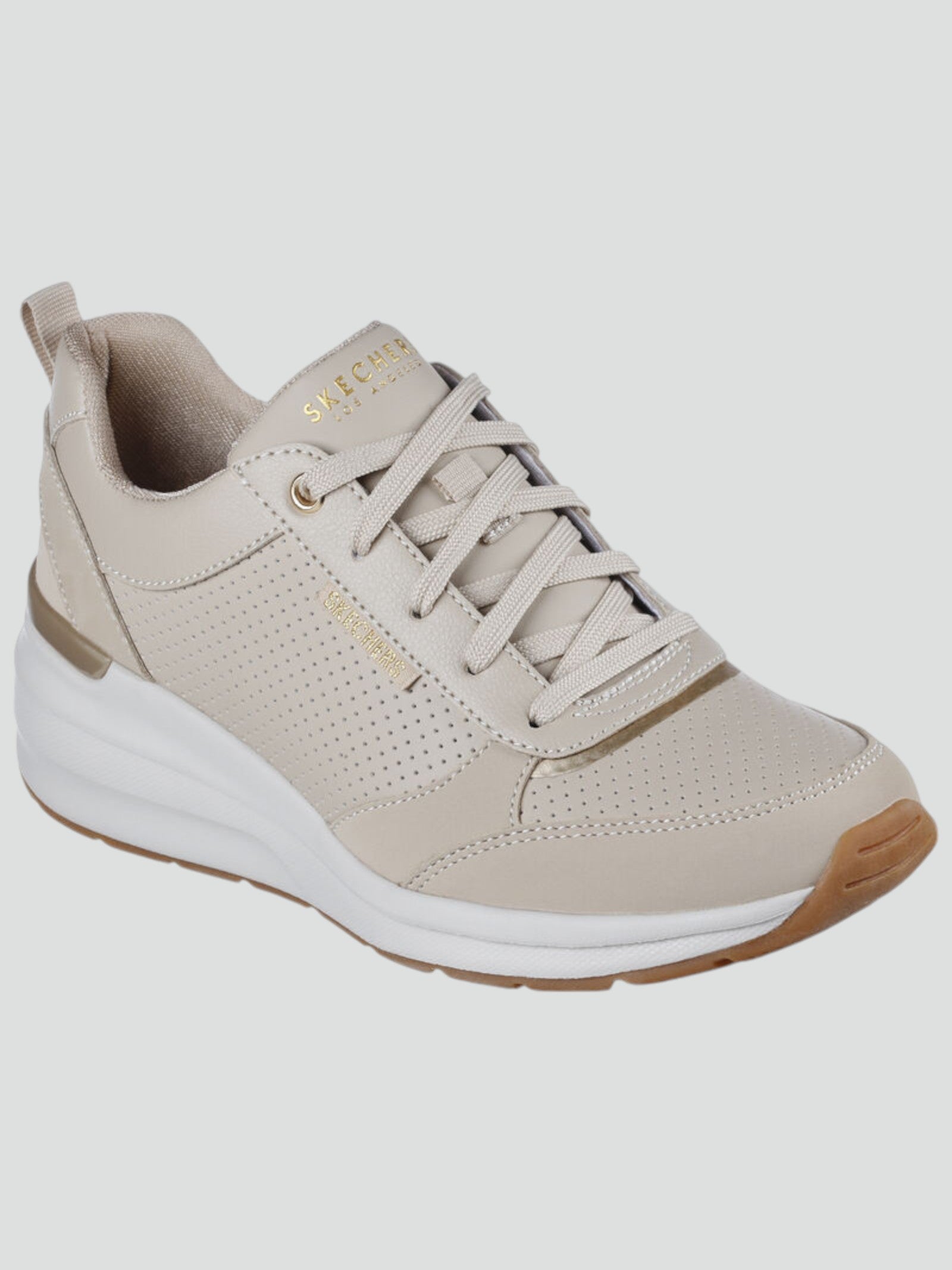 Sneakers Street™ Billion - Subtle Spots tortora con Zeppa Nascosta 