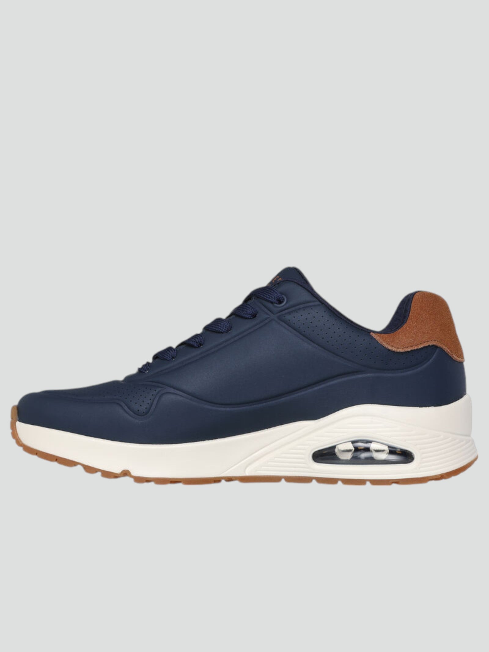 Sneakers "Uno Suited On Air" blu navy con Dettagli Scamosciati marroni 