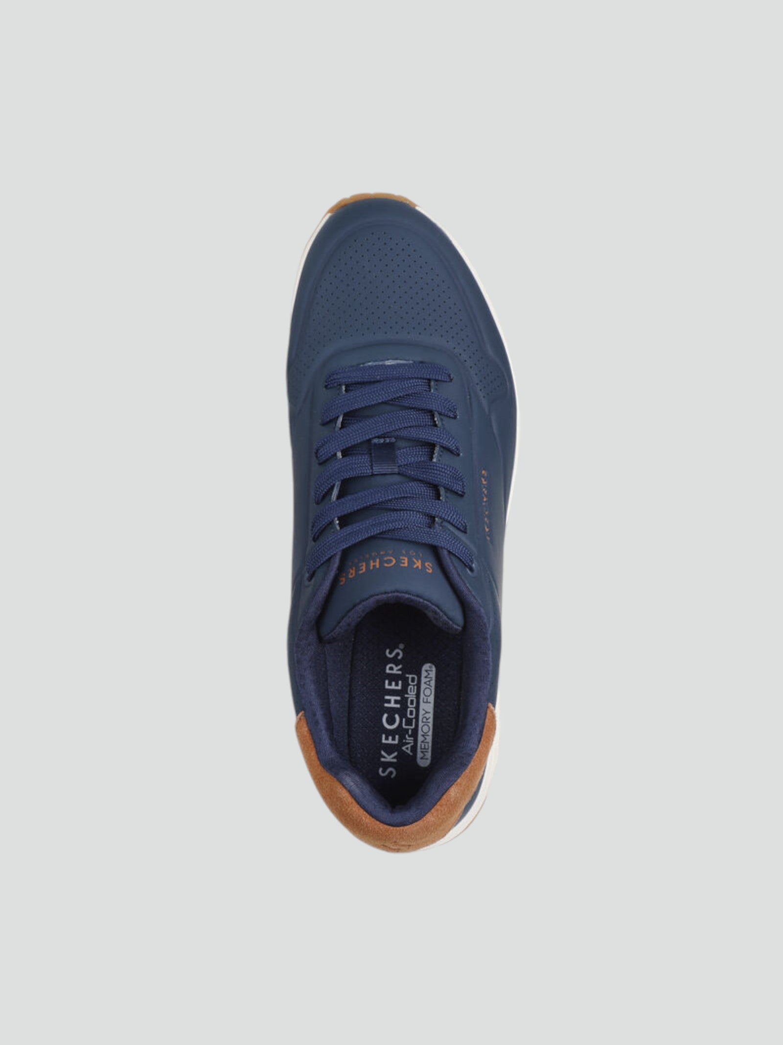 Sneakers "Uno Suited On Air" blu navy con Dettagli Scamosciati marroni 
