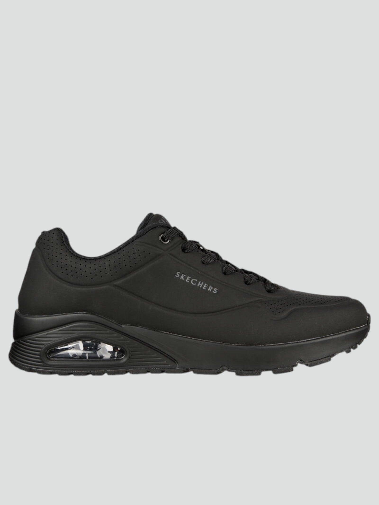Sneakers "Uno - Stand On Air" Nere con Ammortizzazione Skech-Air® 