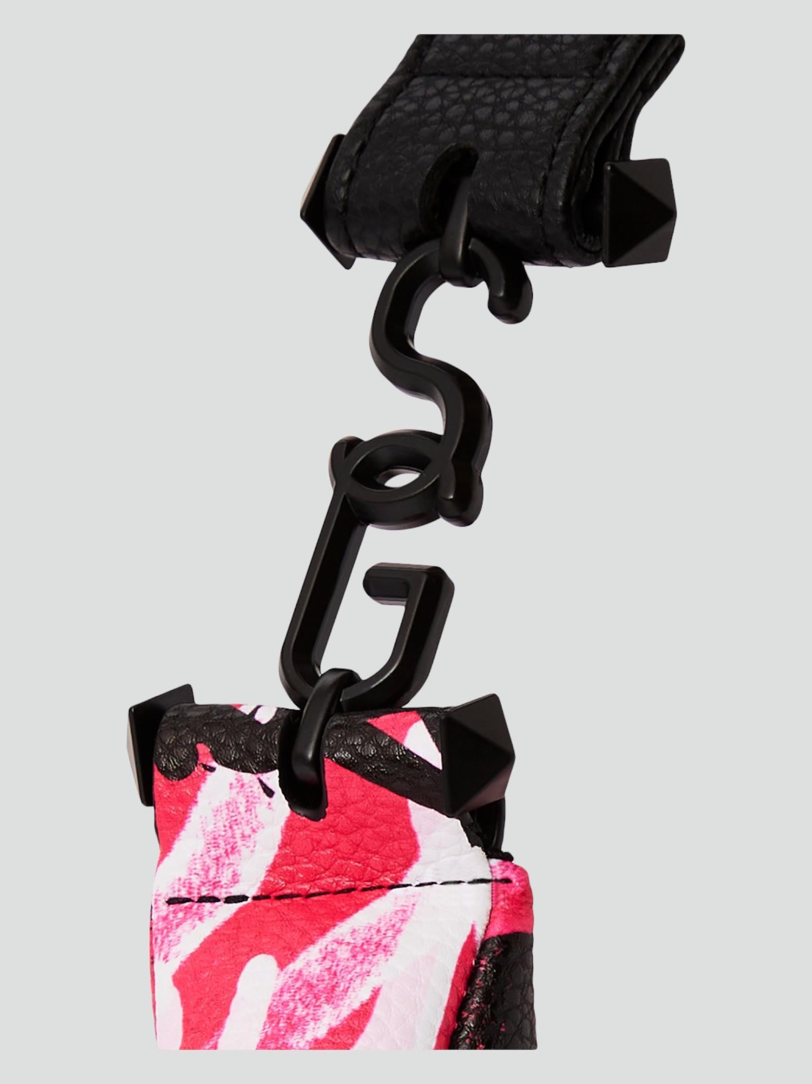 Borsa a Spalla "Pink Graff City Vice" con Stampa Graffiti Fucsia 