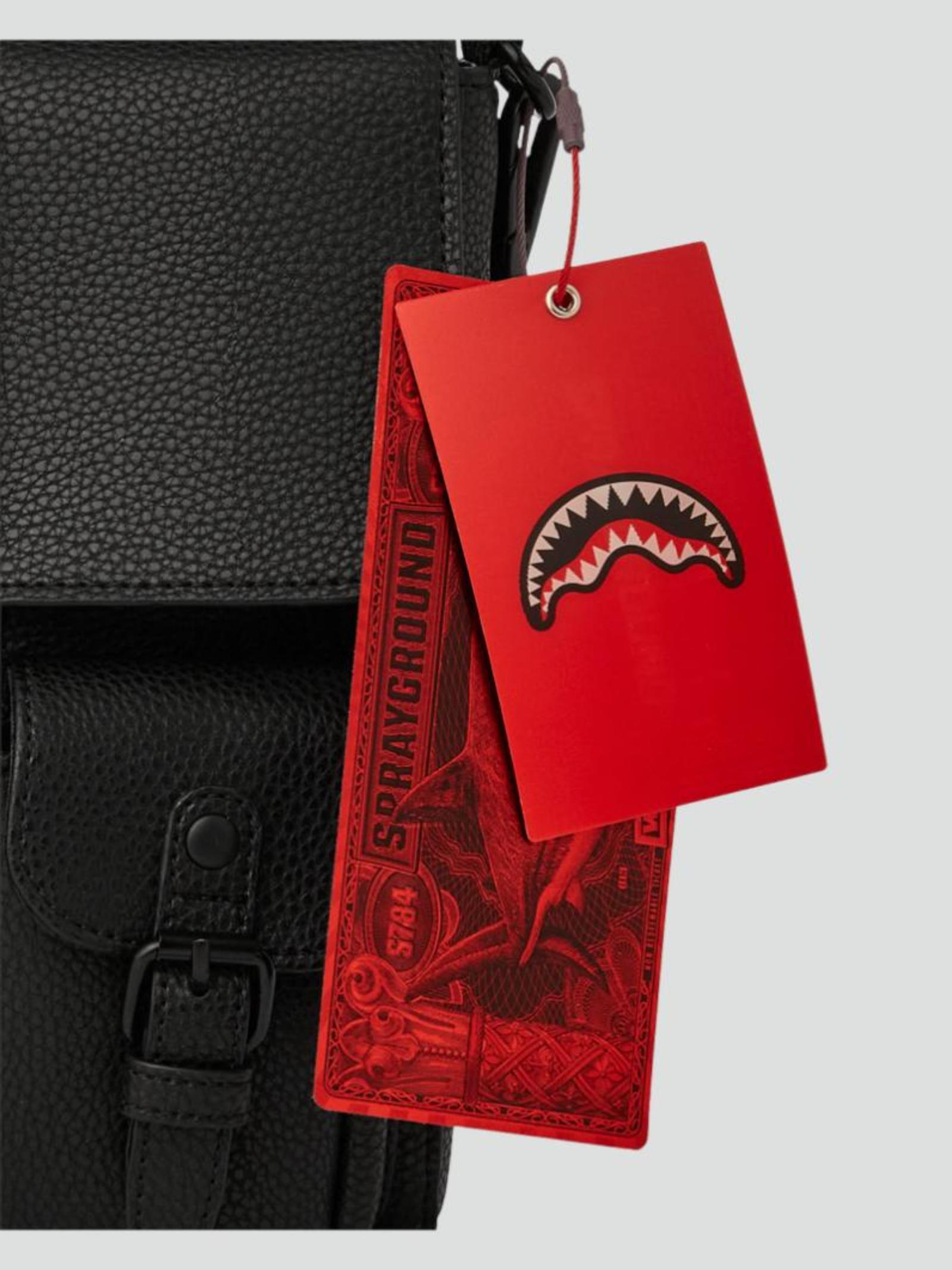 Borsa "Global Traveler" Nera in Ecopelle con Tasche Frontali 