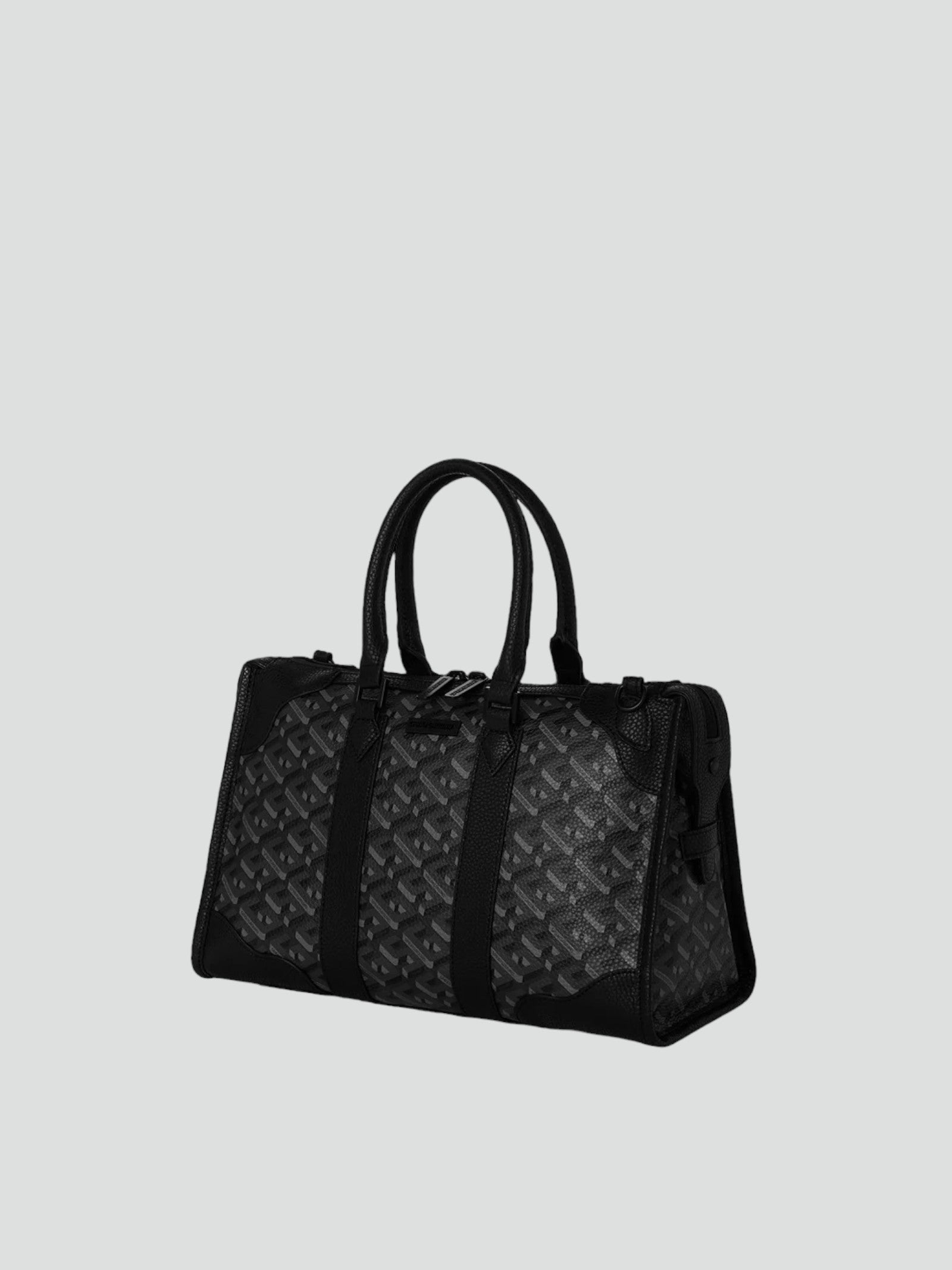 Borsa Mini Duffle Bag "3DSG Thunderclap Pyramid" Nera con Tracolla 