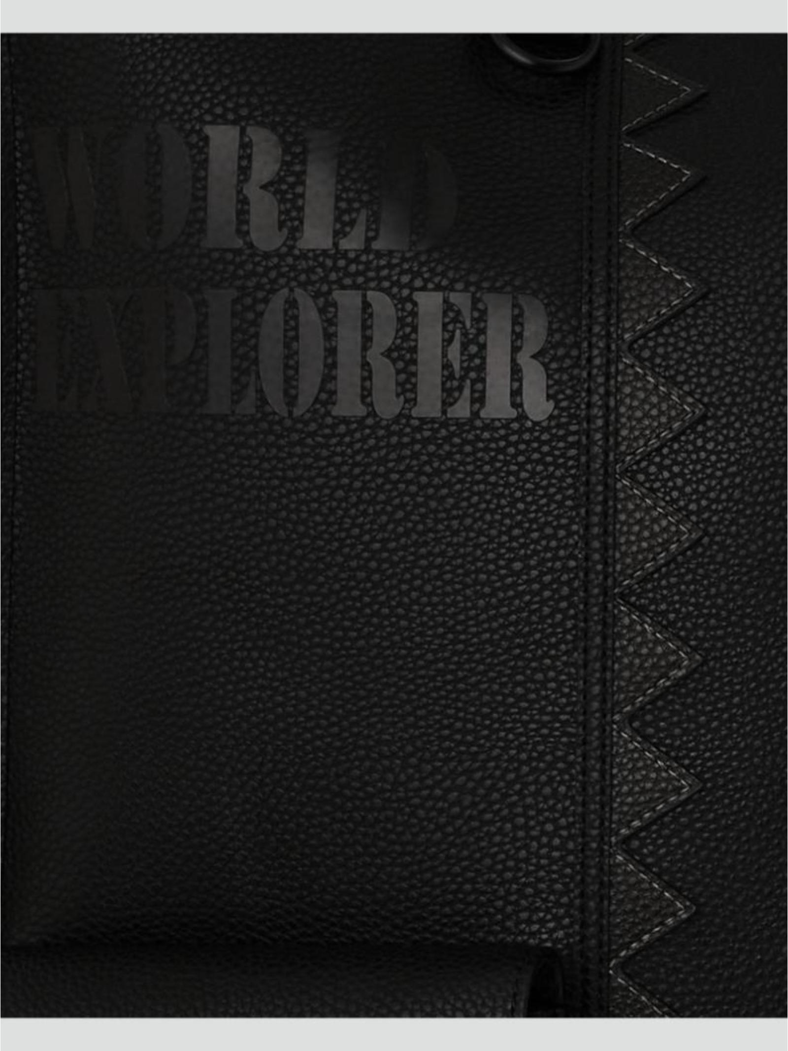 Borsa "Global Traveler Cargo Tote" Nera in Ecopelle con Tasche 