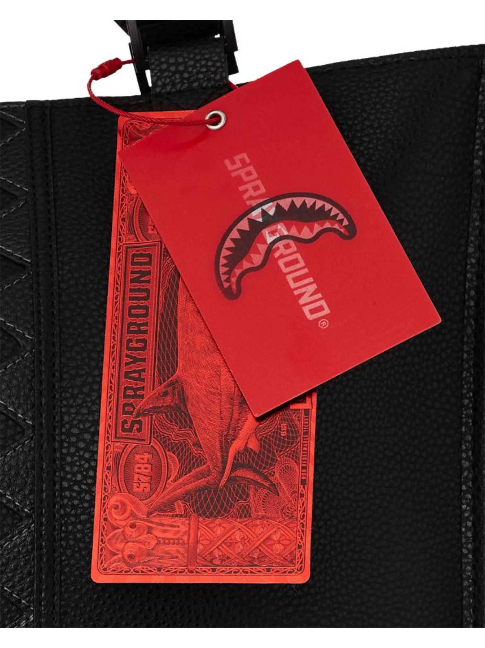 Borsa "Global Traveler Cargo Tote" Nera in Ecopelle con Tasche 
