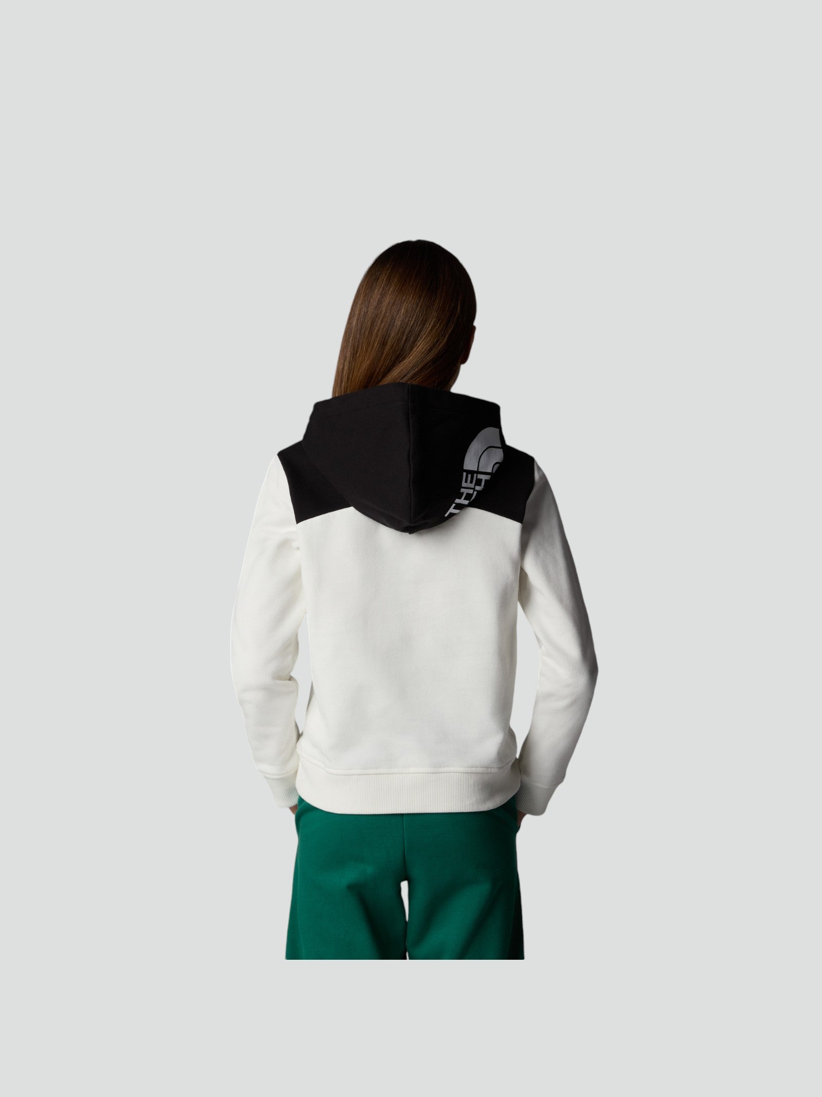 Felpa The North Face Nero e bianco con Cappuccio in Jersey 