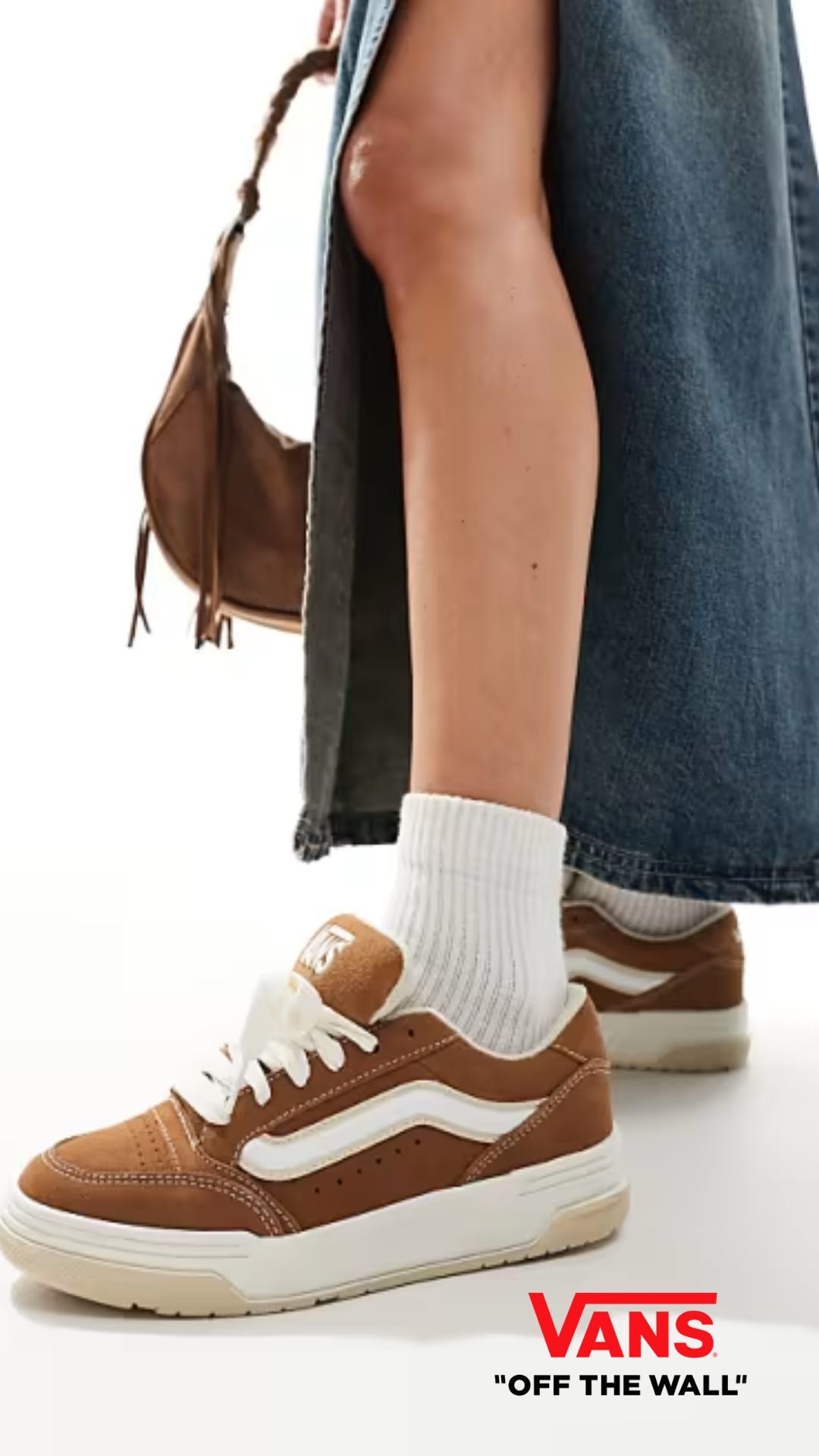 Sneakers "Hylane" Marroni in Crosta con Sidestripe 3D 