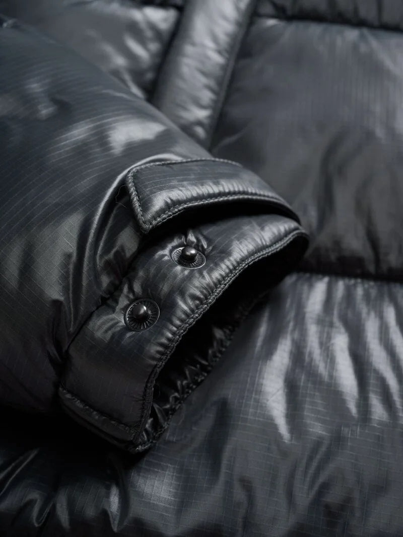 Piumino "Gloria" Antracite in Nylon con Imbottitura Sorona® Aura 
