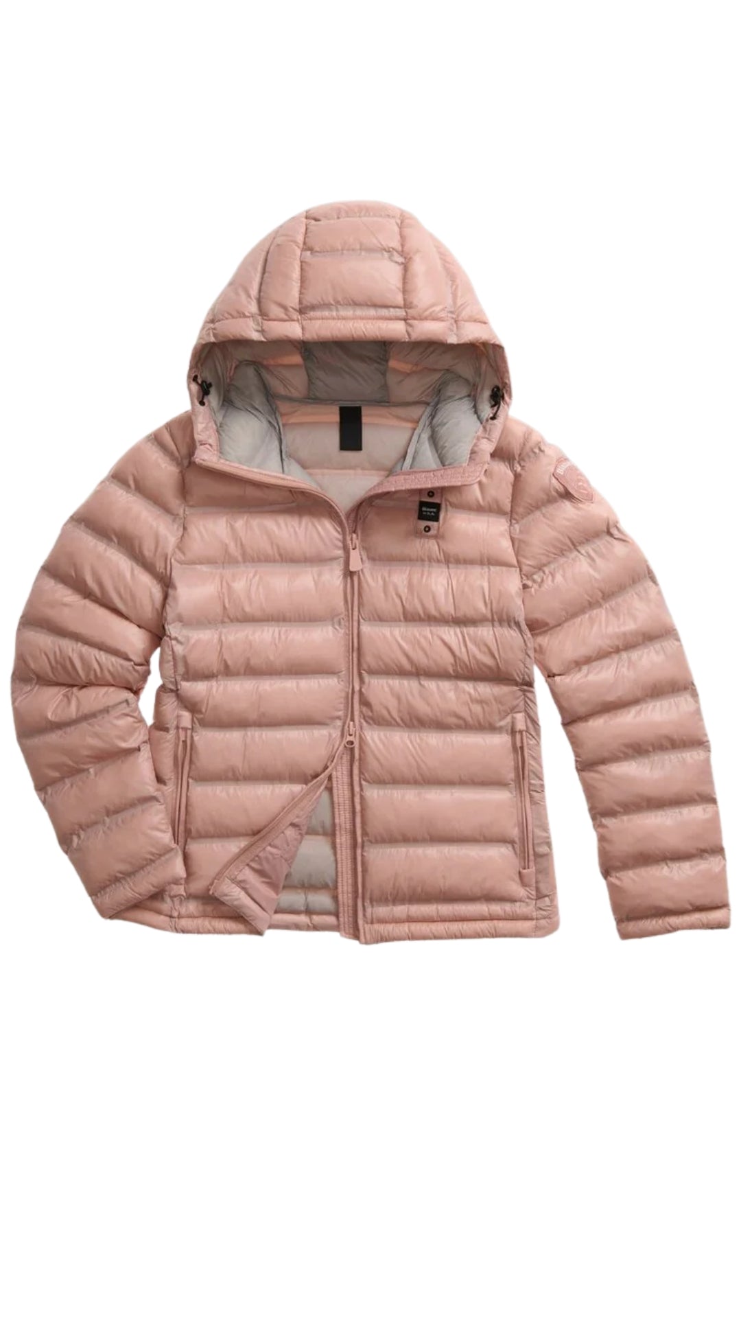 Piumino"Ellis" in Nylon Trapuntato rosa con Imbottitura Repreve® 