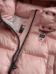 Piumino bambina "Pingree Junior" Rosa con Cappuccio e Tasche Zip 