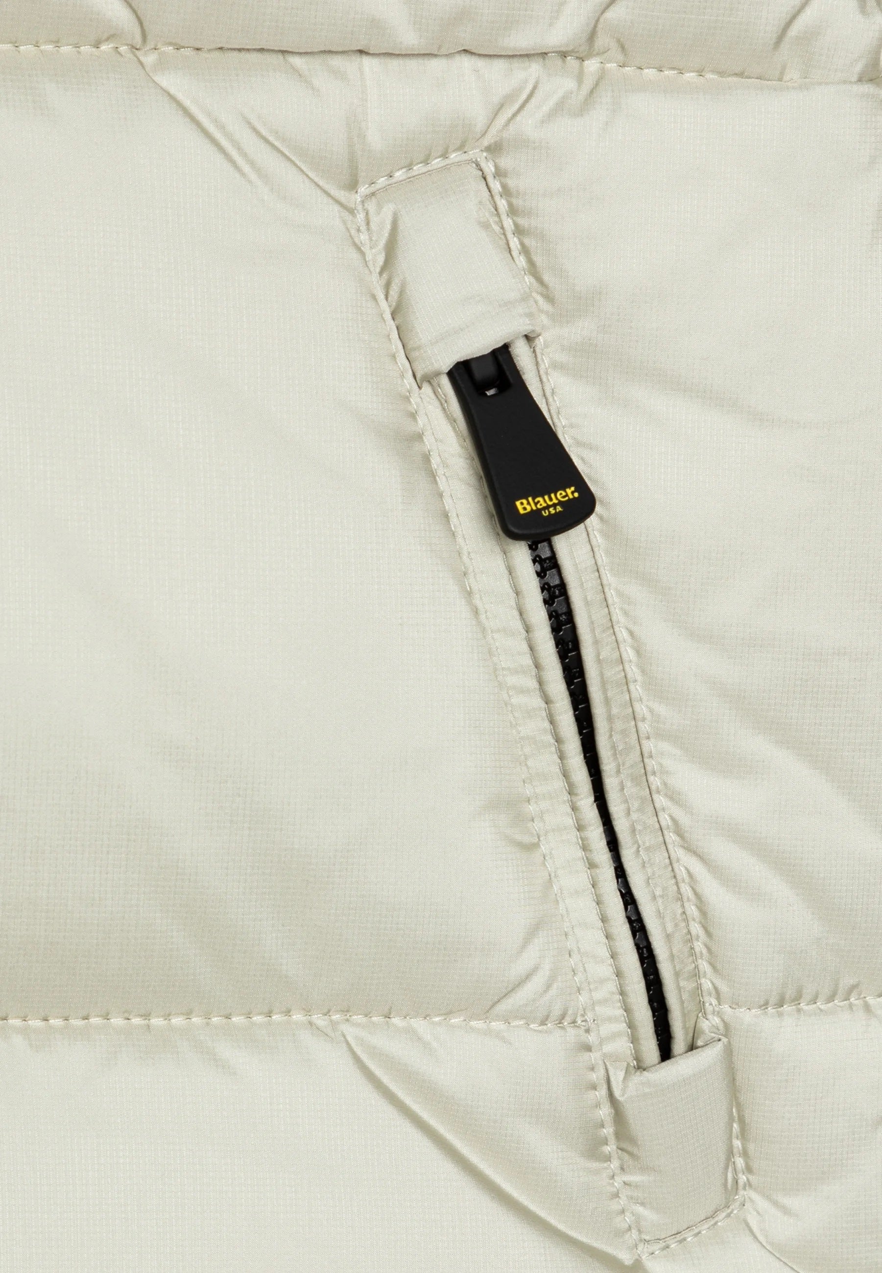 Piumino Bambino Blauer "Bernardino Junior" Bianco con Dettagli Neri 