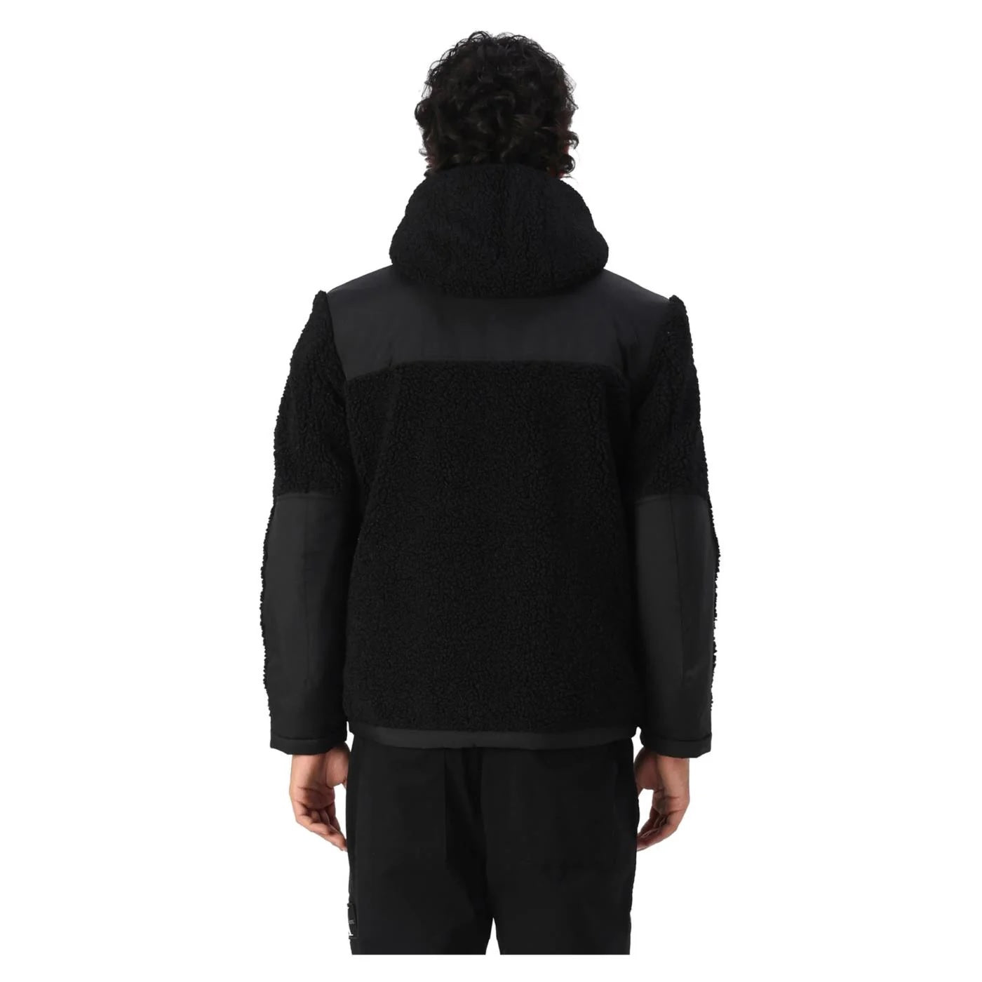 Piumino uomo "Wilcock" Nero con Cappuccio e Tasche Multiple 