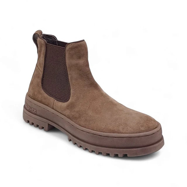 Stivaletto Beatles "IUKA02/SUE/TAU" in Pelle Scamosciata Taupe 